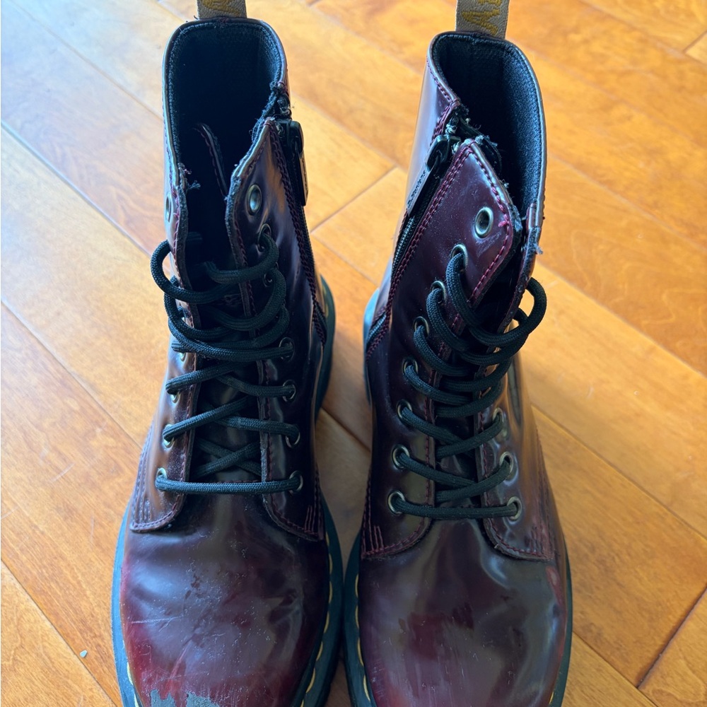 Dr. Martens Black Combat Boots - Picture 2 of 5